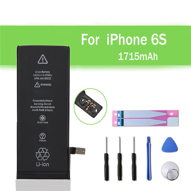 Batterie de remplacement pour iPhone 6S, 1715mAh Batterie de remplacement pour iPhone 6S, 1715mAh
